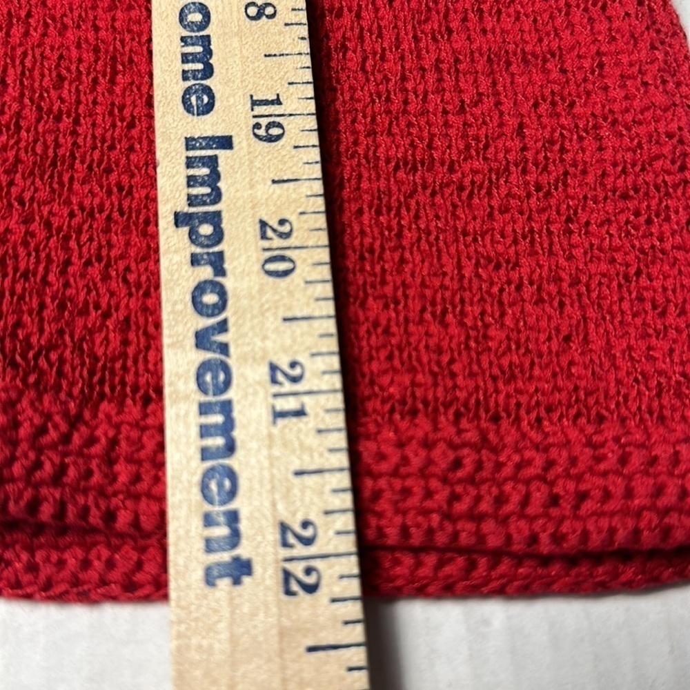 Vintage90’s Pendleton Red Knit Twinset | Cardigan + Shell · Quiet Luxury Capsule - Picture 9 of 16